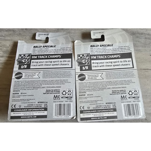 Hot Wheels Rally Speciale 2021 HW Track Champs‎ Lot of 2 Race Cars New hw - Picture 3 of 3